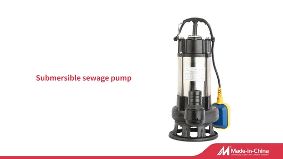 Wqd Agricultural Stainless Steel Electric Sewage Centrifugal Self Priming Submersible Water Pump for Deep Well