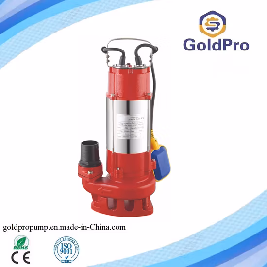 Wqd Agricultural Stainless Steel Electric Sewage Centrifugal Self Priming Submersible Water Pump for Deep Well